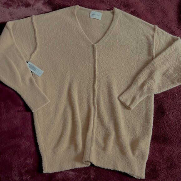 NWT Aritzia hush knit v-neck sweater - Picture 2 of 3